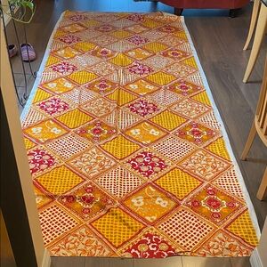 Vibrant Vintage Cohama ‘Tile’ Patchwork Patterned Fabric